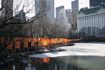 Christo Gates Plaza Pond Central Park New York City