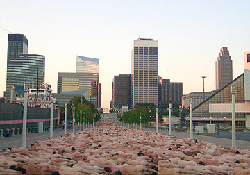 Spencer Tunick Naked in Cleveland Ohio nude Lake Erie East Ninth Street E. 9th Sreet