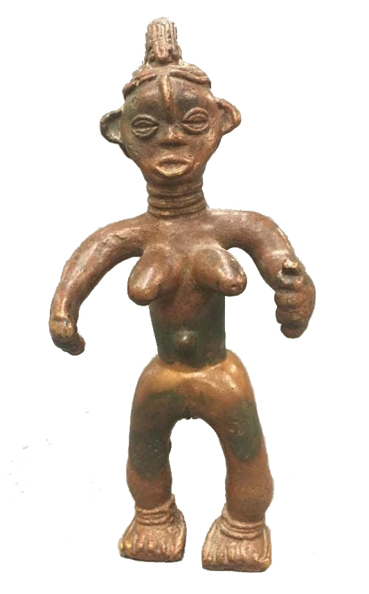 Figure 008079 Bwaiwehn brass caster brass casting We (Kran) people 
				/ Liberia