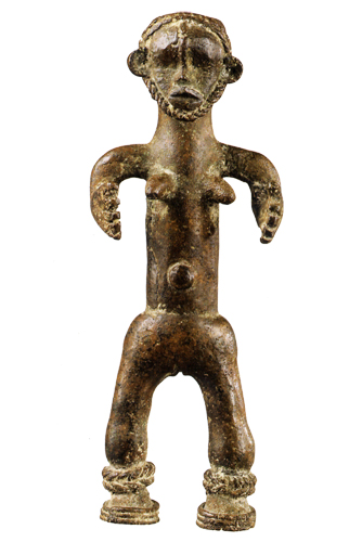 Figure 008083 Bwaiwehn brass caster brass casting We (Kran) people 
				/ Liberia