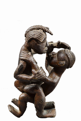 Figure 008006a Ldamie brass caster brass casting Dan 
				Gio people / Liberia; private collection