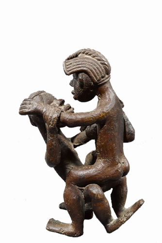 Figure 008006b Ldamie brass caster brass casting Dan 
				Gio people / Liberia; private collection