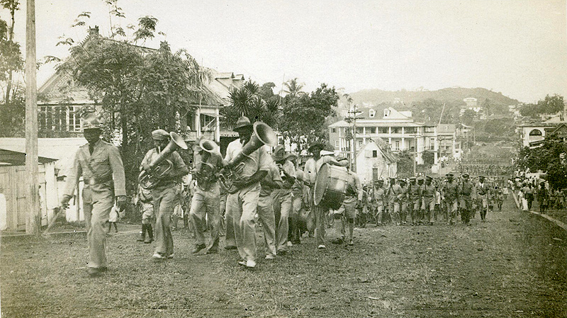 military parade in Monrovia